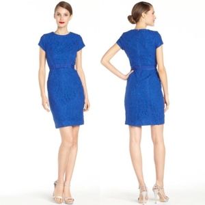 Nordstrom Taylor lace blue dress, Sz 6